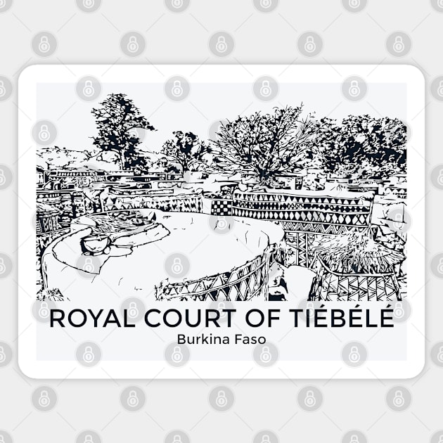 Royal Court of Tiébélé - Burkina Faso Magnet by Lakeric